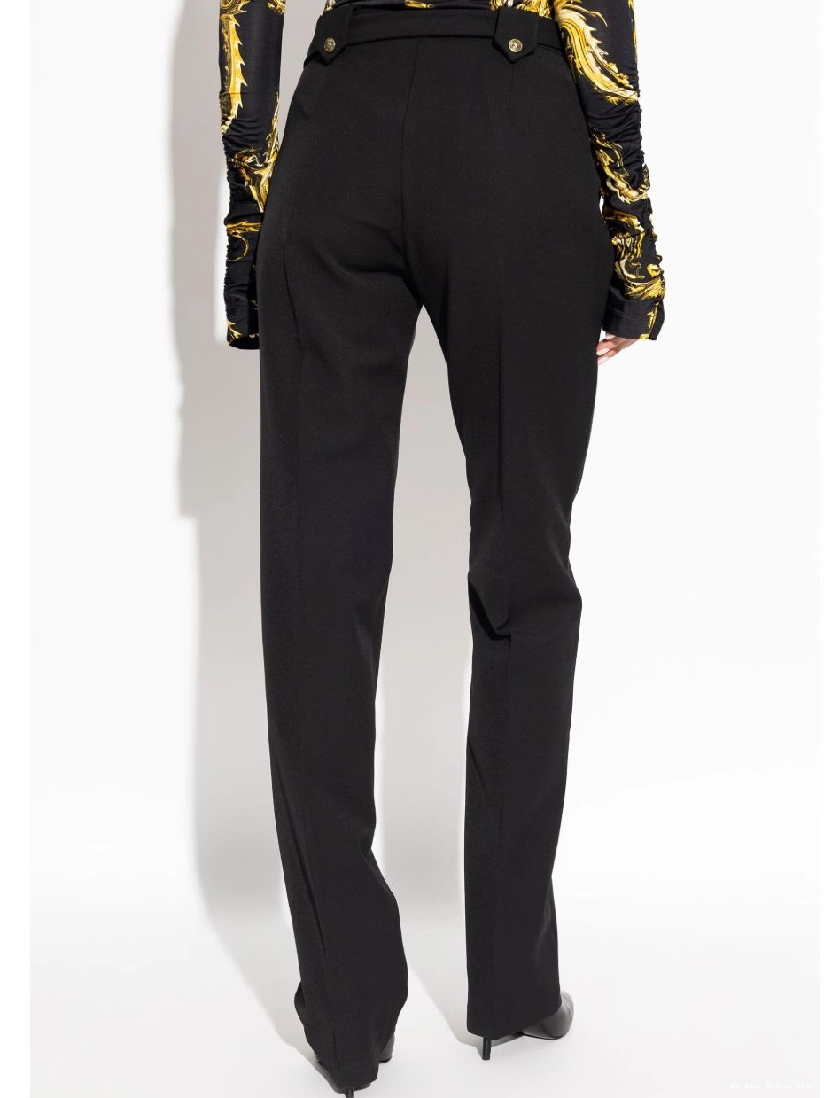 Affordable Jeans Versace belted Women trousers Couture tailored 0716